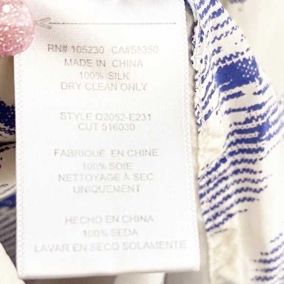 Equipment Henri Silk Blouse Blue English Rose - Picture 4 of 6